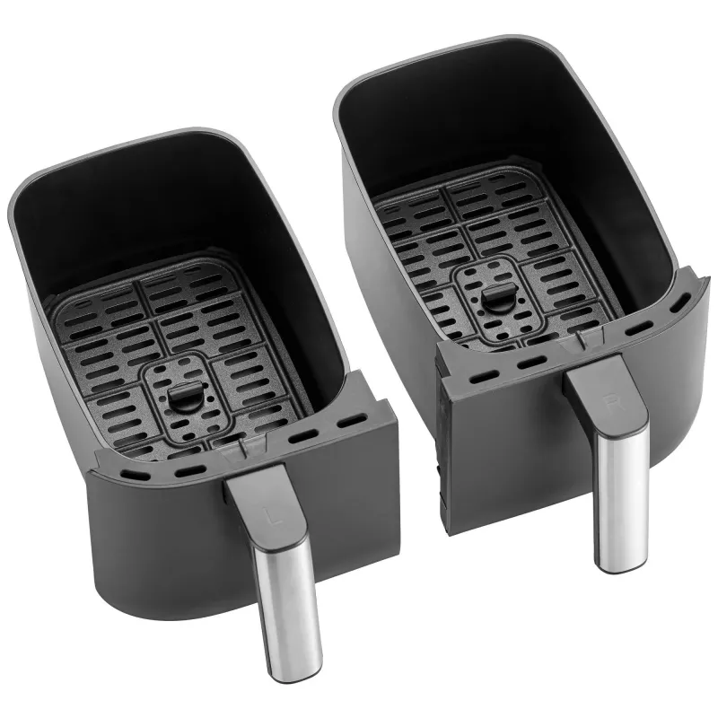 Friggitrice ad aria Severin FR 2453 Double 3,25 L 2850 W nero argento