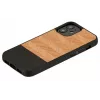 Custodia protettiva Man and Wood per iPhone 12 mini Herringbone nero