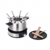 Severin FO 2471 combinazione fonduta e crêpe, nero/acciaio inox