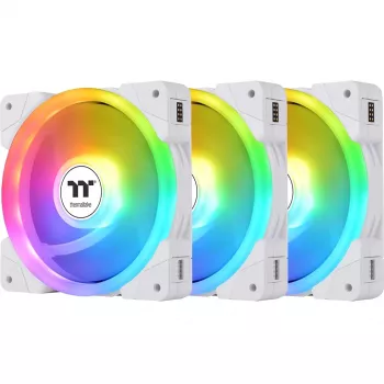Thermaltake SWAFAN EX14 ARGB Sync ventole di raffreddamento per PC, confezione da 3, bianco, TT Premium Edition, 140 mm