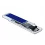 Case per SSD DeLOCK 42620 case esterno per SSD M.2 NVME PCIe con connettore femmina USB Type-C, trasparente