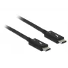 Cavo USB DeLOCK 84847 USB 3.2 Gen 2 2 m USB-C nero