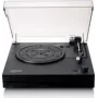 Giradischi Lenco LS-15BK nero giradischi a trasmissione a cinghia LS15, preamplificatore phono integrato, uscita USB