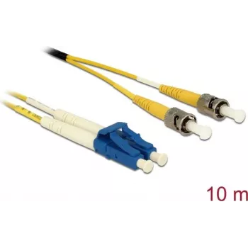 Cavo in fibra ottica DeLOCK 84696 2x LC 2x ST OS2 10 m giallo
