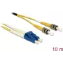 Cavo in fibra ottica DeLOCK 84696 2x LC 2x ST OS2 10 m giallo