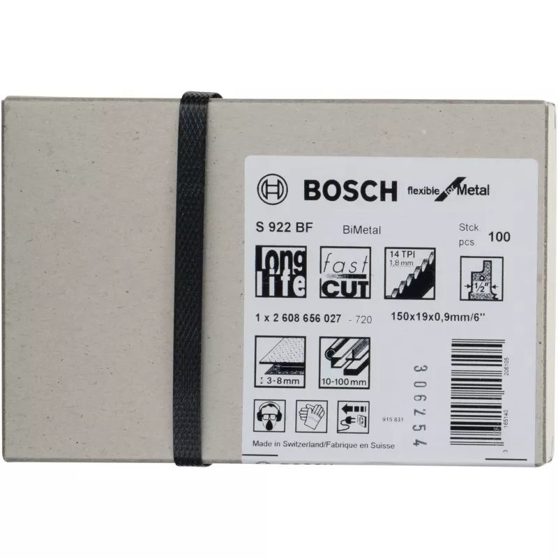 Bosch 2 608 656 027 lama per sega da traforo/curva/sabre in bimetallo 100 pz.