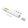 DeLOCK presenter laser USB bianco wireless con ricevitore USB RF Nano