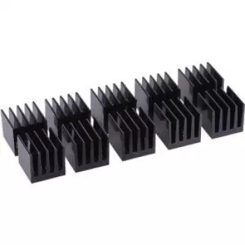 Dissipatore in alluminio Alphacool GPU RAM 15x15mm - nero 10 pz. (17155)