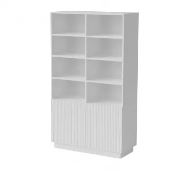 Armadio contenitore Cama Meble LIVERTI libreria 100×420×1705 mm bianco
