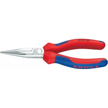 30 25 190, Pinza a becchi piatti, 2,4 mm, 5 cm, acciaio, blu, rosso, 190 mm
