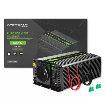 Inverter per auto Qoltec Monolith 600 W 12 V