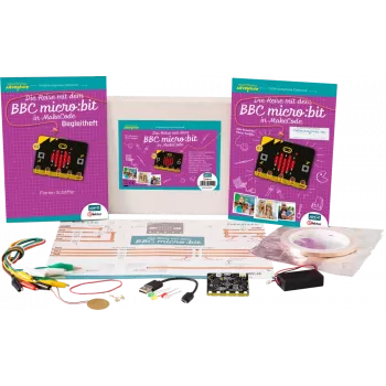 cej-MB-Set01 Electronic Adventure Micro Bit Programmieren Experimentier-Box da 8 anni (EA-MicroBit-V2)