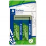 Gomma Staedtler 526 80BK2 verde, confezione da 2, senza lattice e ftalati