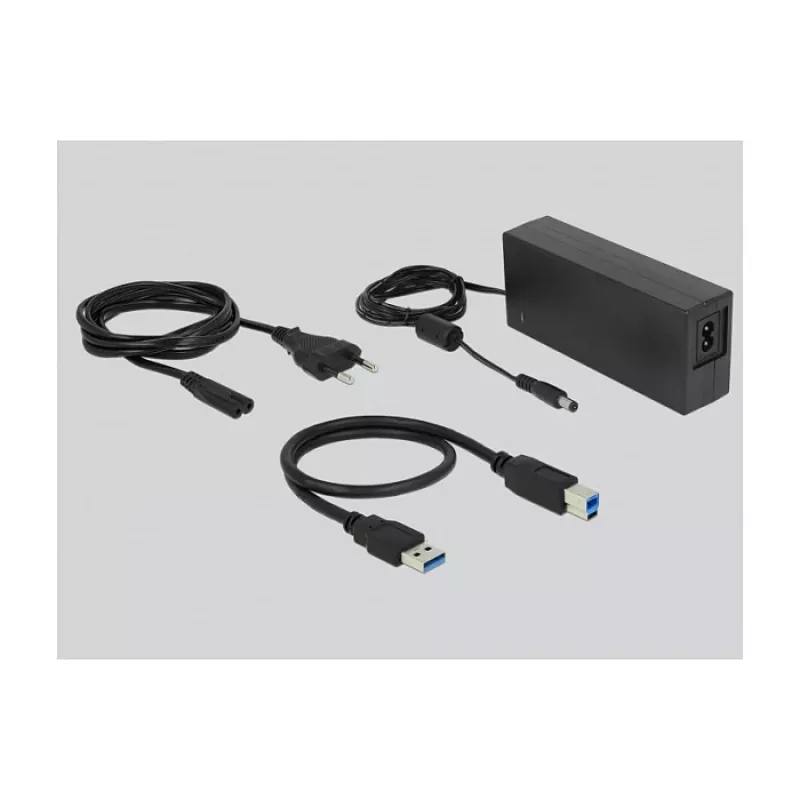 Docking station Delock USB 3.0 per 4 x SATA HDD / SSD con funzione di clonazione (64063)