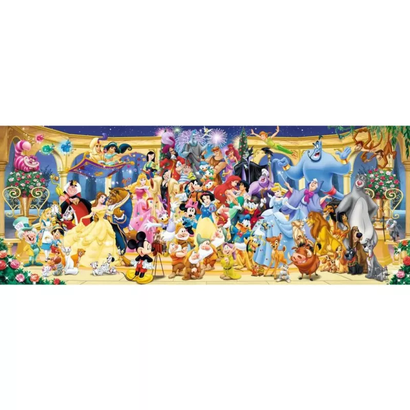 Puzzle Panorama - Foto di gruppo Disney (1000 pezzi)