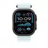 Apple cinturino Ocean 49mm Ice blu – finitura titanio nero