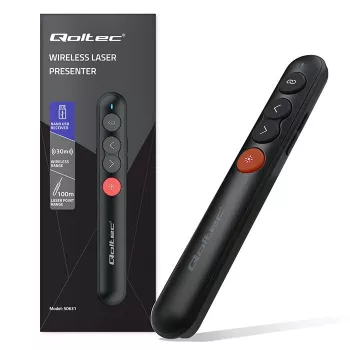 Presentatore con puntatore laser 4in1 USB 3.0 2,4 GHz 30 m