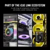 CORSAIR iCUE LINK LX120-R RGB Reverse Blade PWM ventola per case, 120 mm, bianca