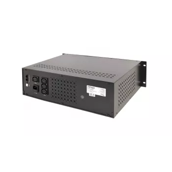 Gembird - UPS rack 19'' 3,4U 1500VA, 4x uscita IEC 230V, ingresso IEC14, RJ11, USB, LCD line-interactive 1,5 kVA 900 W 4 prese