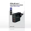 Qoltec GaN POWER PRO caricabatterie | 2xUSB-C | 2xUSB | 130W | 5-20V | 1.5-5A | XP | nero