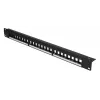 Patch panel Extralink 24 porte U/UTP (UTP) modulare, 1U, nero, larghezza 482,6 mm