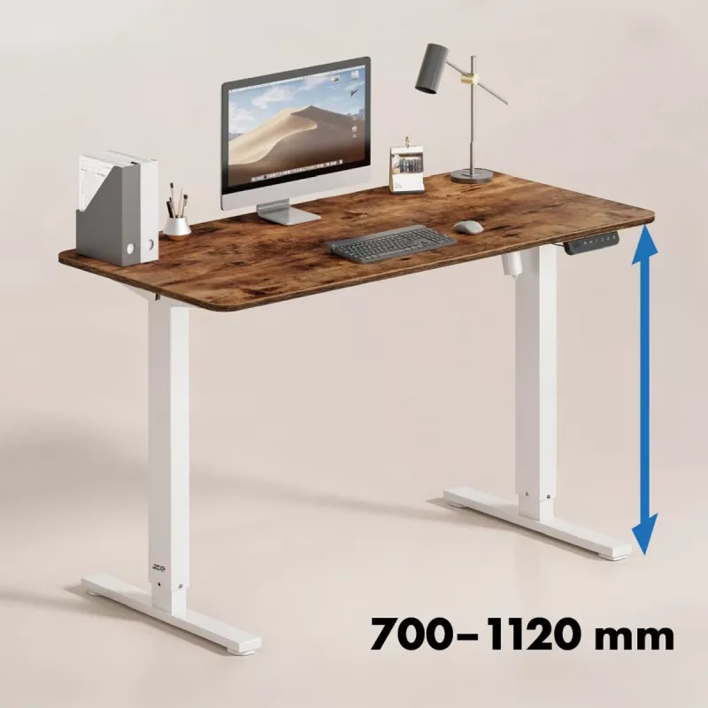 Scrivania regolabile elettricamente in altezza ergo office ER-400 W — altezza max. 1160 mm, carico max. 80 kg