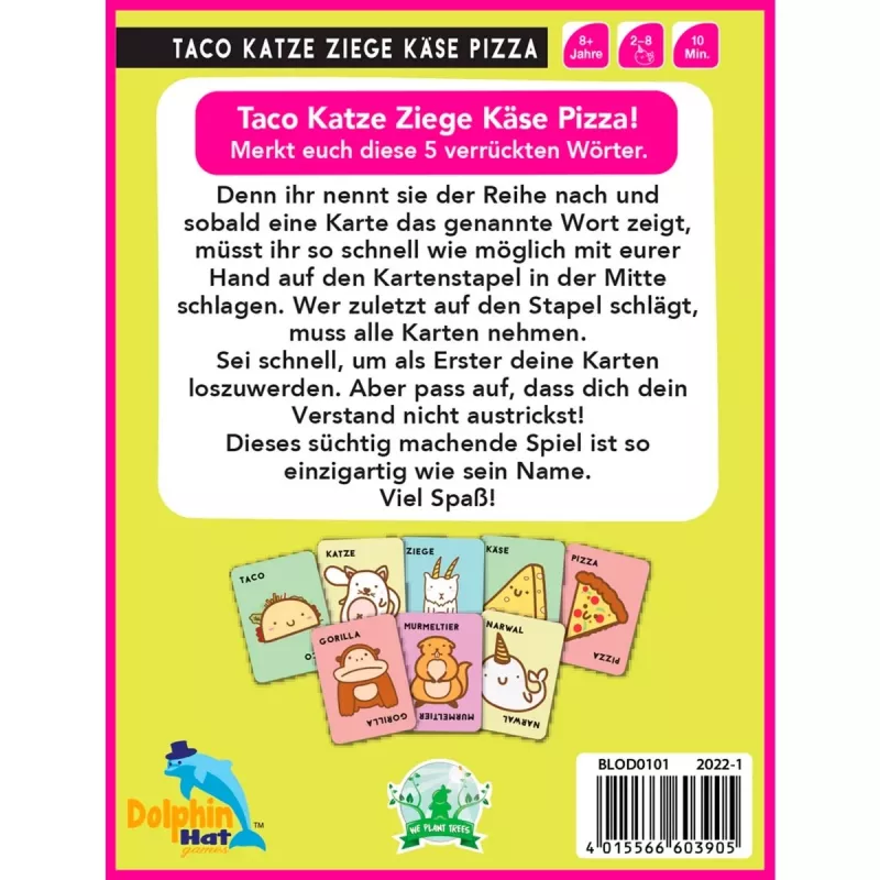 Taco Cat Goat Cheese Pizza, gioco di carte