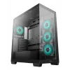 Case per PC DeepCool CG580 4F Midi Tower — ATX/ITX/MicroATX, vetro temperato, 3×120mm+1×120mm ventole, 2×3,5 pollici & 2×2,5 pollici, USB-A×2 USB-C×1, nero