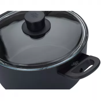 Pentola BALLARINI 75002-920-0 rotonda nera in alluminio 20 cm