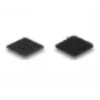 Punti in velcro DeLOCK quadrati autoadesivi 64 pezzi nero