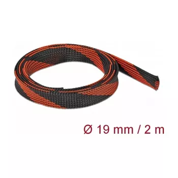 Guaina protettiva per cavi DeLOCK 20743 nero rosso