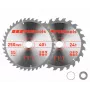 Set lame per sega circolare CMT 250 x 30 mm, 24/40 denti, HM, due lame
