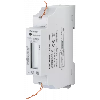 VE EMDIN01 - Contatore di energia monofase con display LCD (EMDIN01)