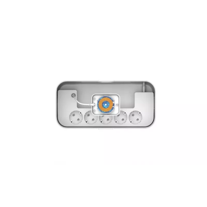 Ciabatta elettrica Energizer EPB2500W03EU — cavo 2 m, 5 prese, 2500 W, uso interno, bianco