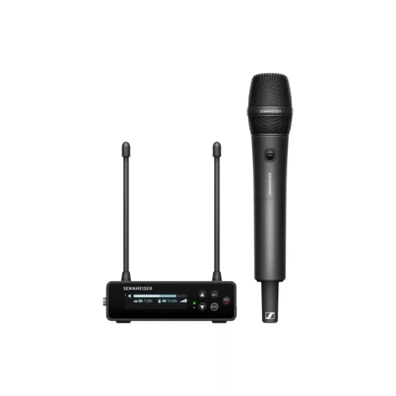 Sennheiser EW-DP 835 SET (R4-9) - set per videocamera con trasmettitore miniaturizzato e microfono a mano con capsula MMD 835, 552-608 MHz