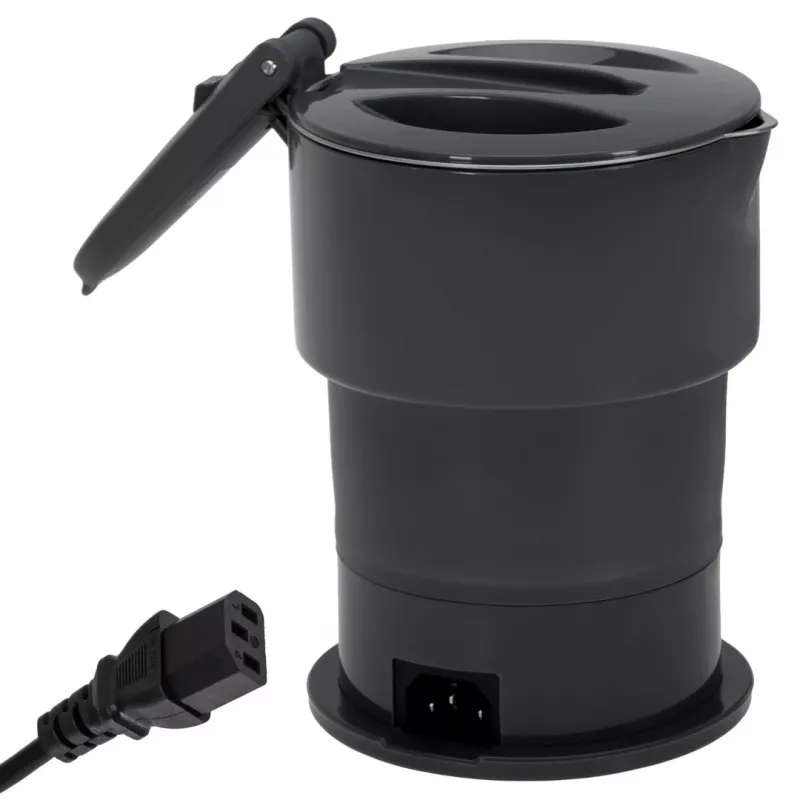 Bollitore elettrico Adler AD 1377G, capacità 0,6 L, 600 W, grigio, plastica/silicone/acciaio inox