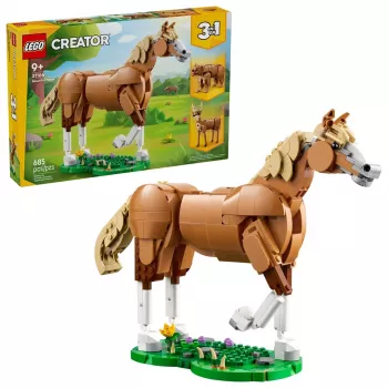 Giocattolo da costruzione LEGO Creator 3-in-1 cavallo maestoso 31166 – 685 pezzi, dai 9 anni, dimensioni modello 80×240×230 mm