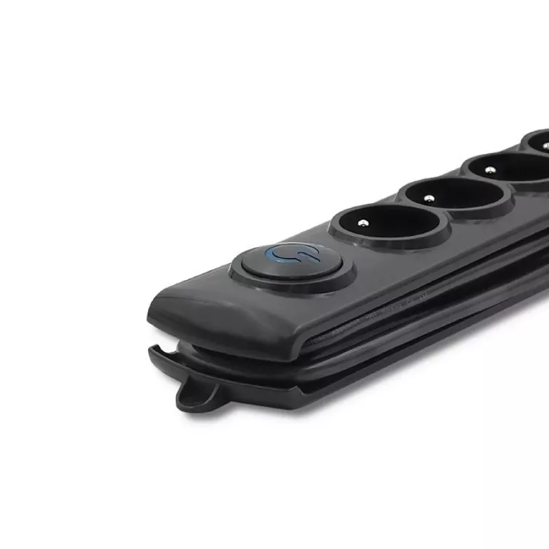 Protezione da sovratensione Qoltec 50269 nero 5 prese AC 230V
