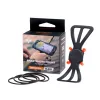 Supporto telefono regolabile deeper ITGAM0003 — supporto telefono per canna da pesca, silicone, per telefoni 3,5–5 pollici, 280 mm, nero