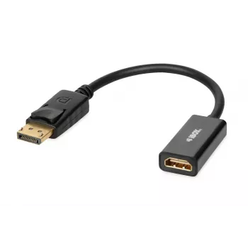 Adattatore cavo DisplayPort a HDMI IBOX iadp4k — DisplayPort (connettore maschio) a HDMI (connettore femmina), connettore dritto, supporto 4K, argento