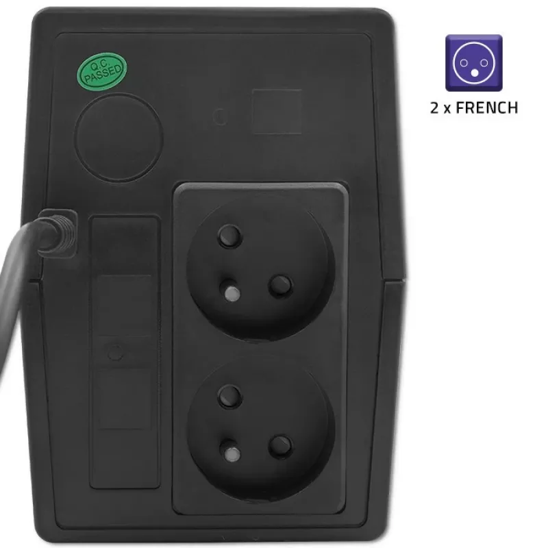Qoltec 53774 UPS (gruppo di continuità) line-interactive 1 kVA 600 W 1 uscita AC