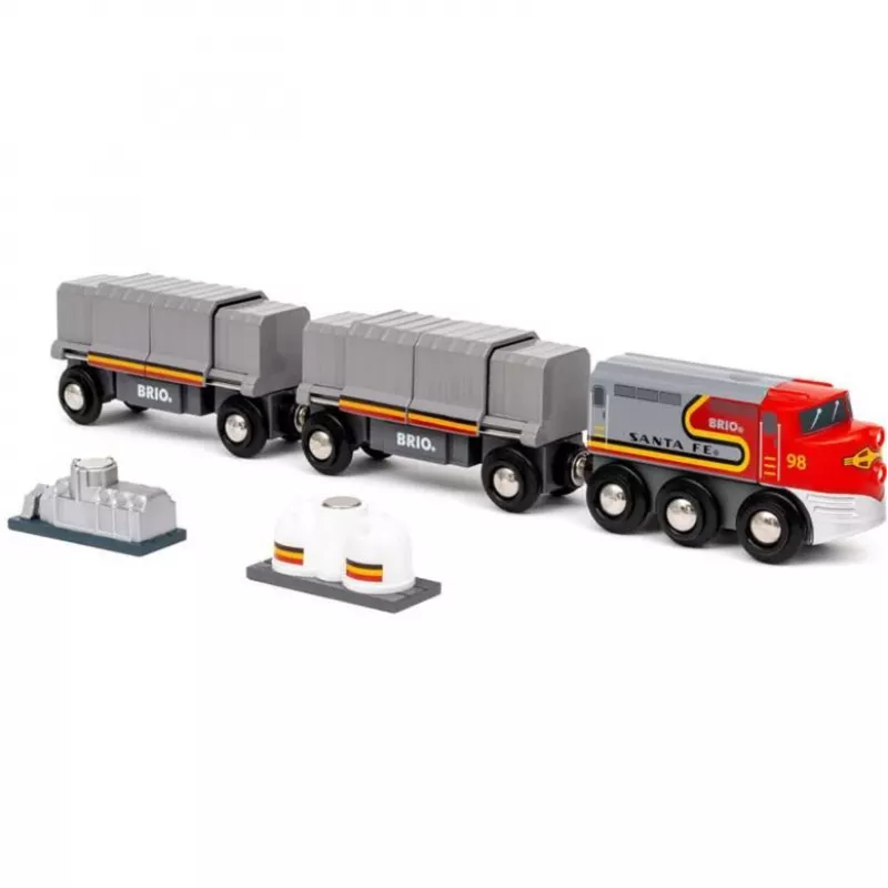 Treno BRIO World Santa Fe Train Trains of the World multicolore