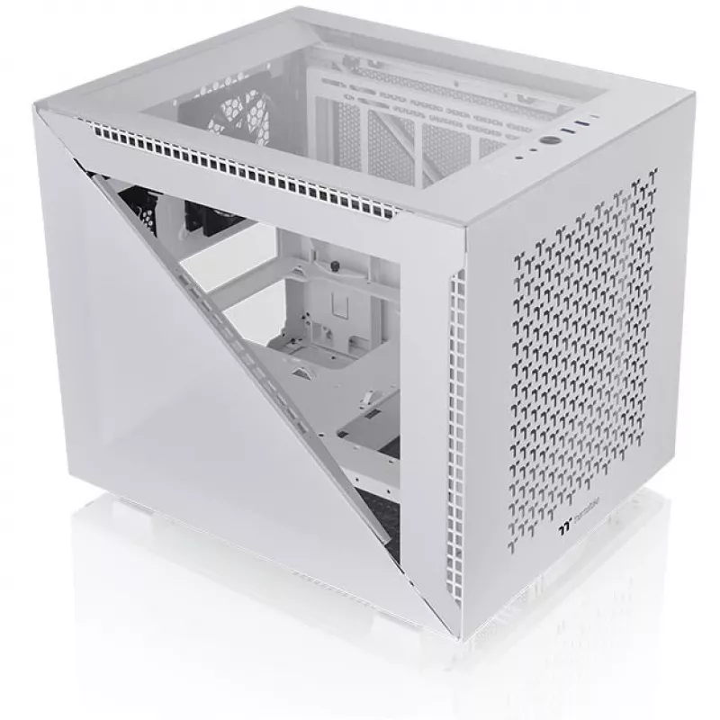 Case PC Thermaltake Divider 200 TG Air Snow Micro Tower bianco