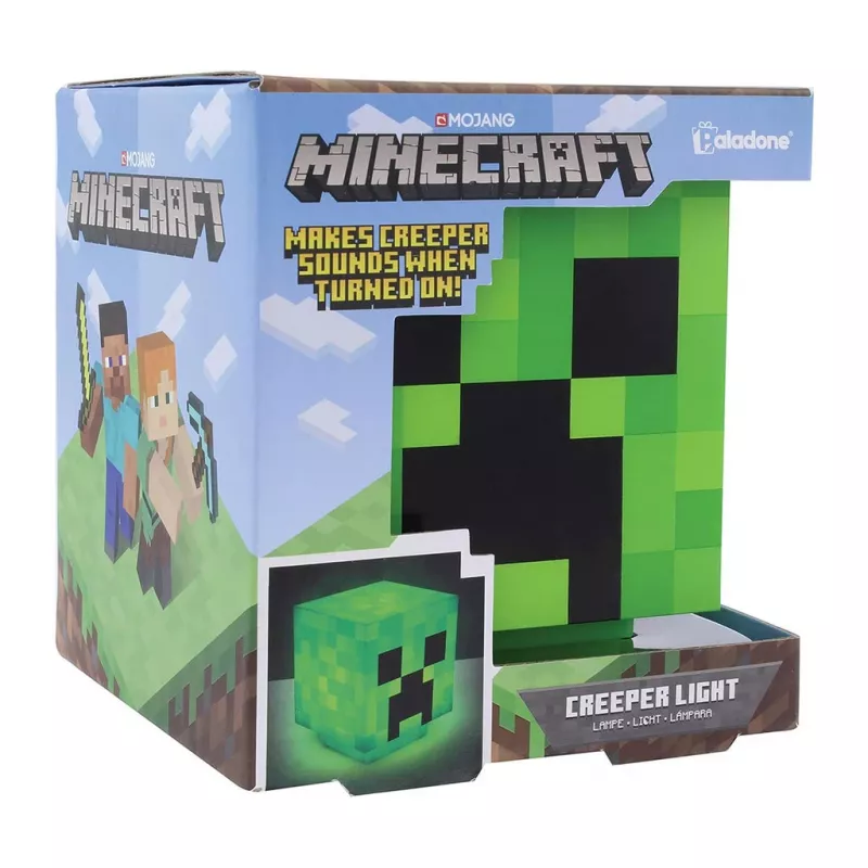 Luce design 3D Paladone Minecraft Creeper PP6595MCFV3 — lampada da tavolo/a sospensione