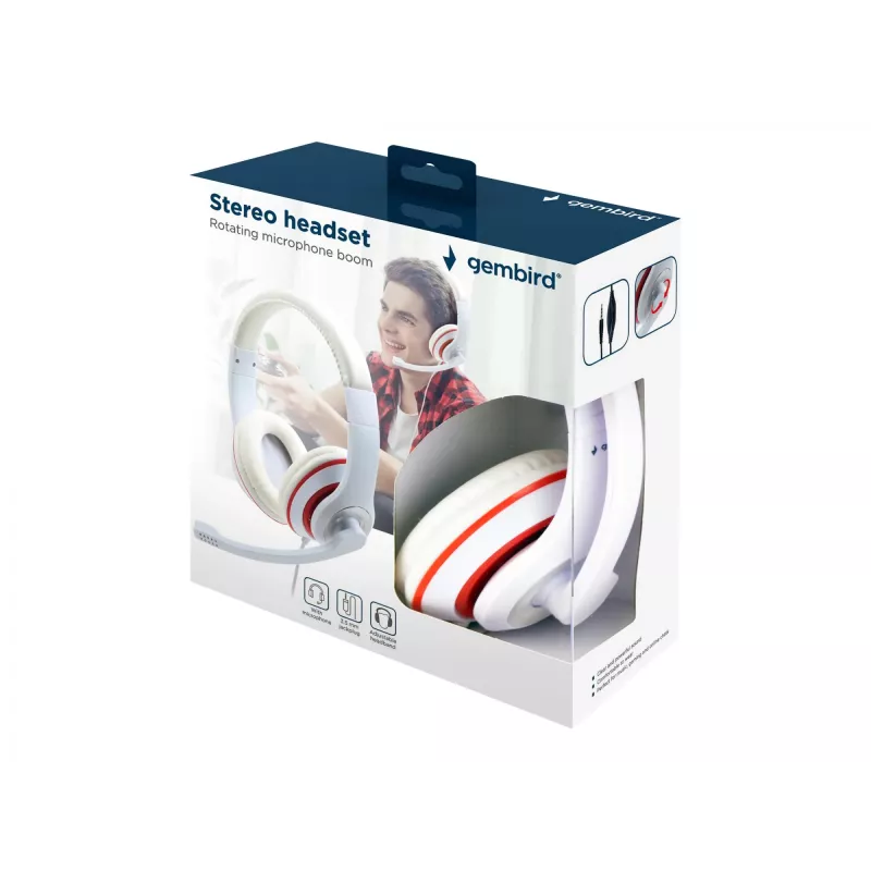 AURICOLARI STEREO BIANCO/MHS-03-WTRD GEMBIRD