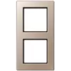 Placca di copertura per interruttore a parete JUNG AC 582 CH champagne, duroplast, 84×155 mm