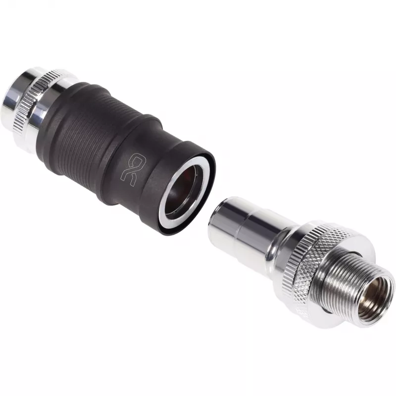 Set raccordi rapidi Alphacool BLH1A IG-IG con passaparete – coppia di raccordi rapidi per attacchi G½/G1/4