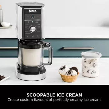 Ninja Creami Deluxe NC502CH, gelatiera e macchina per gelato, nero