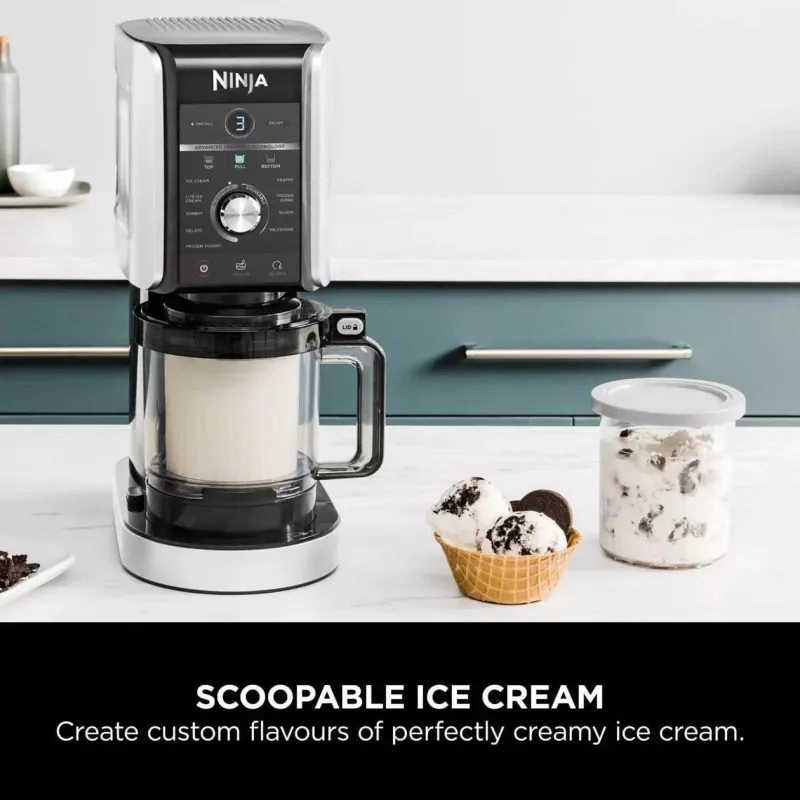 Ninja Creami Deluxe NC502CH, gelatiera e macchina per gelato, nero