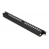 Extralink EX.9700 organizzatore cavi 1U 19" con coperchio in metallo, nero